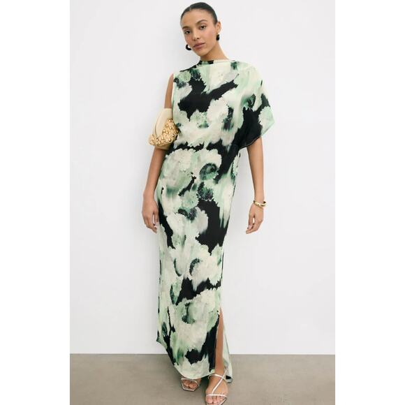 Rodebjer Alana Gown in Green Floral  - Size S - Picture 1 of 12